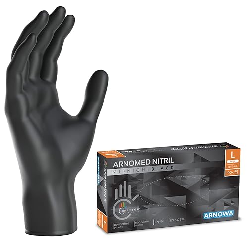Guantes nitrilo negro talla L