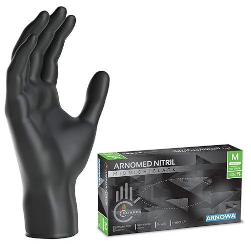 Guantes nitrilo negro talla M