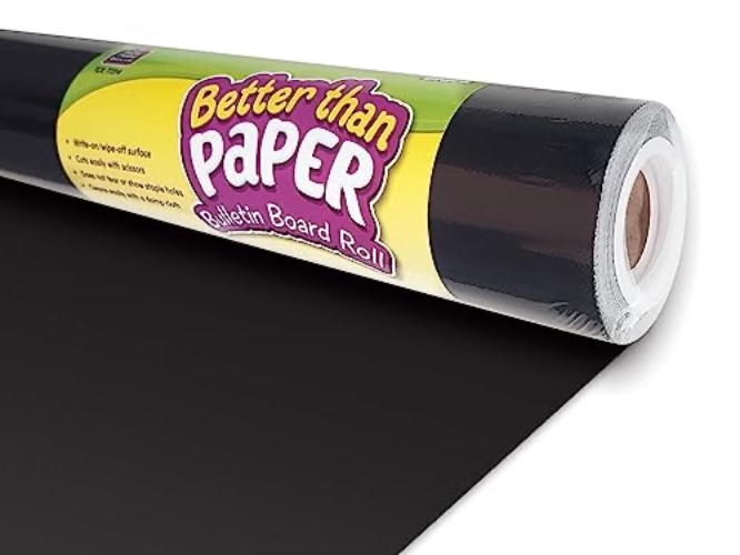 Teacher Created Resources Better Than Paper Bulletin Board Roll, Black - 77314 - Roll