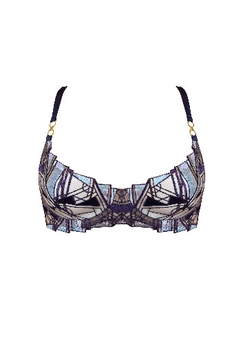 Bordelle - Cubism Balconette Wire Bra | Deep Purple / SS | 1