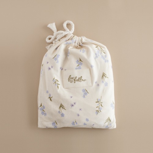 Forget-Me-Not Organic Fitted Bassinet Sheet/Change Pad Cover | Forget-Me-Not Organic Fitted Bassinet Sheet/Change Pad Cover