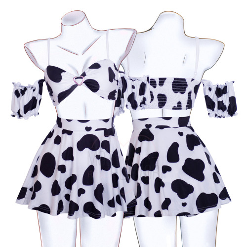Soft Spring Cow Set - Black / M/L