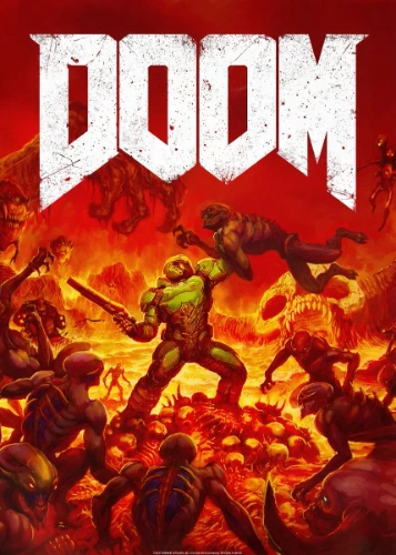 DOOM Demonic Forces Logo' Displate Poster