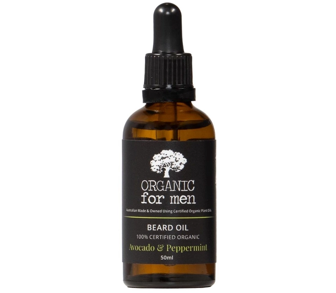 Beard Oil Avocado & Peppermint 100% Certified Organic - Organic for Men