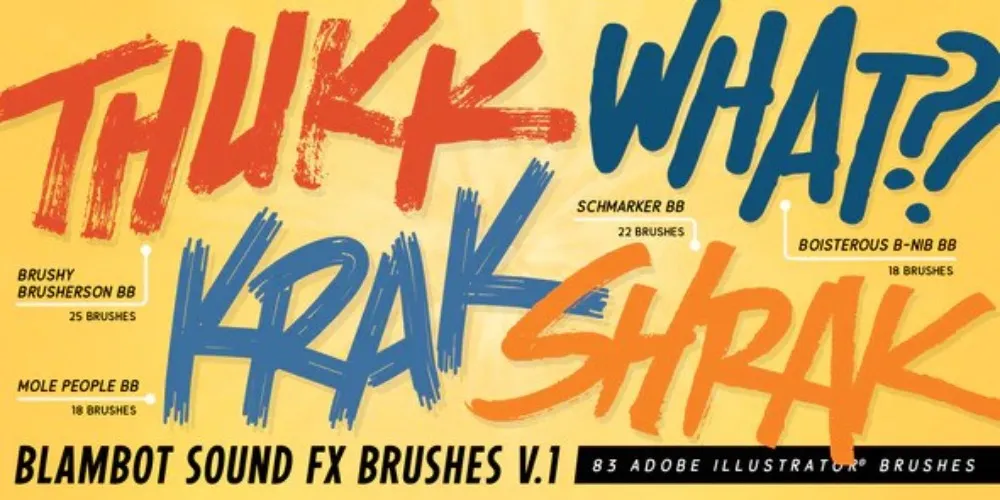Blambot Sound Effect Brushes Vol1