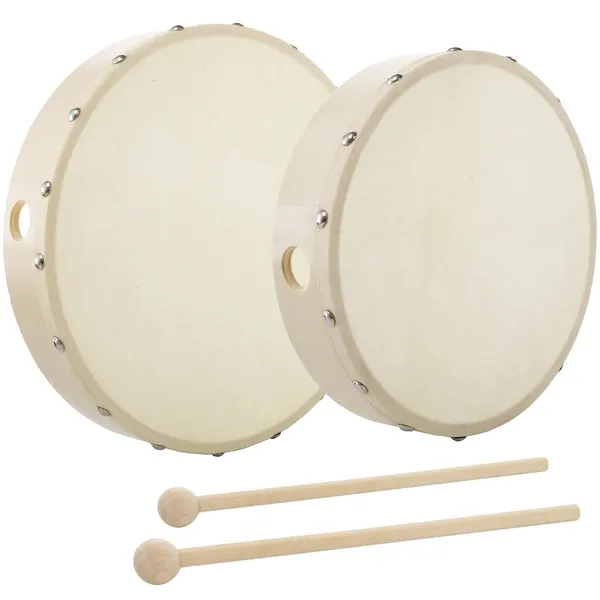 Drums Hand Drums Percussion Wood Frame Drum With Drum Stick, 