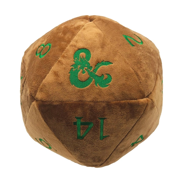 Plush Jumbo D20 - Copper and Green