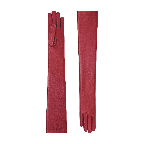 Celestine | Leather Opera Glove | Red / 6½