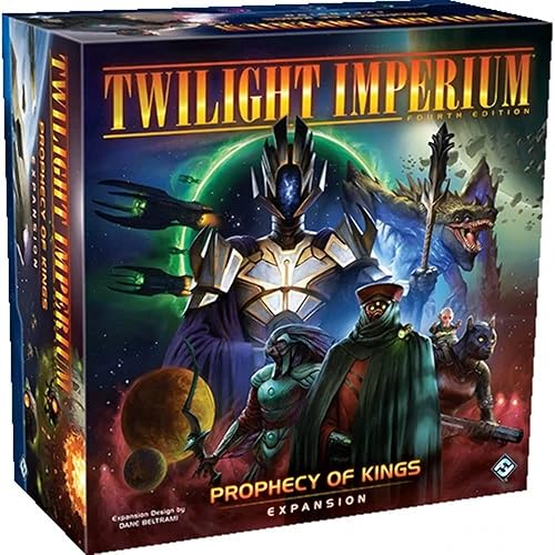 Fantasy Flight Games Twilight Imperium 4th Edition Board Game Prophecy of Kings Expansion - Sci-Fi Strategy Game, Adventure Game for Kids & Adults, Ages 14+, 3-8 Players, 4-8 Hour Playtime, Made - Prophecy of Kings Expansion
