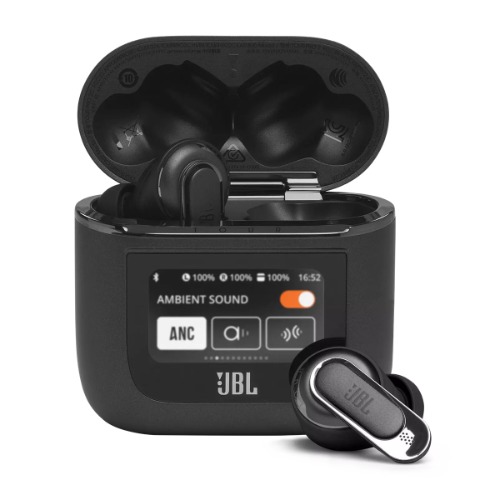 JBL Tour Pro 2 True Wireless Adaptive Noise Cancelling Earphones with Smart Case - Black