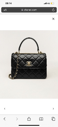 Chanel flap bag with top handle