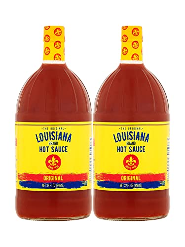 Louisiana Brand Hot Sauce, Original Hot Sauce 32 Ounce (Pack of 2) 