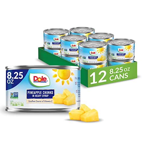 Dole Canned Fruit, Pineapple Chunks (Pack of 12)