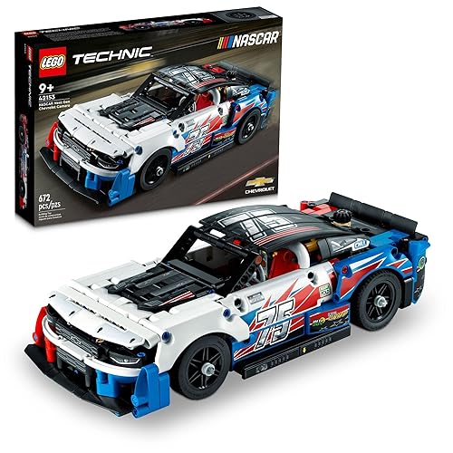 LEGO Technic NASCAR Next Gen Chevrolet Camaro ZL1 Building Set 42153 - Authentically Designed Model Car and Toy Racing Vehicle Kit, Collectible Race Car Display for Boys, Girls, and Teens Ages 9+ - Multi-color
