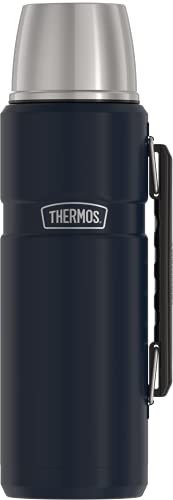 THERMOS Stainless King Vacuum-Insulated Beverage Bottle, 40 Ounce, Midnight Blue - 40 Ounce - Midnight Blue
