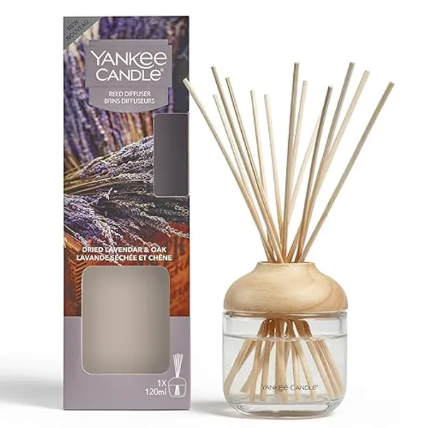 Yankee Candle Reed Diffuser | Dried Lavender and Oak | 120 ml | Up to 10 Weeks of Fragrance