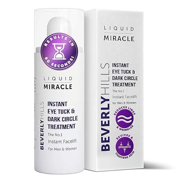 BEVERLY HILLS Instant Facelift Anti Aging Eye Serum - Eye Tightening/Lifting Treatment for Dark Circles, Puffy Eyes, Wrinkles, Under Eye Bags, Fine Lines, and Crows Feet | 120 Days Supply - 30ML