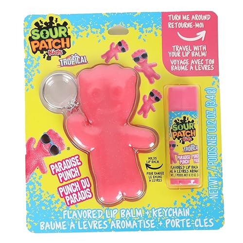 SOUR PATCH PINK LIP BALM KEYCHAIN - Sour Patch
