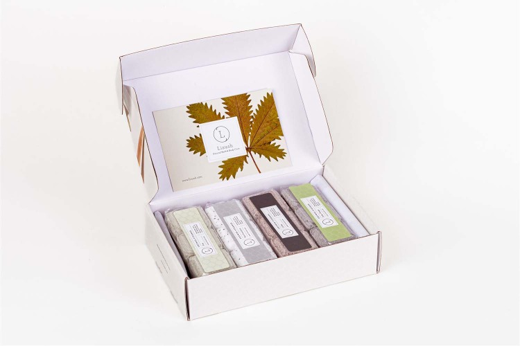 Earthy Shower Steamer Gift Box for Men and Women, Set of 12 Shower Steamers Package - No
