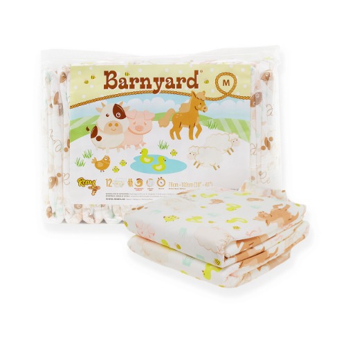 Rearz / Barnyard Diapers / Large / 12 Pack