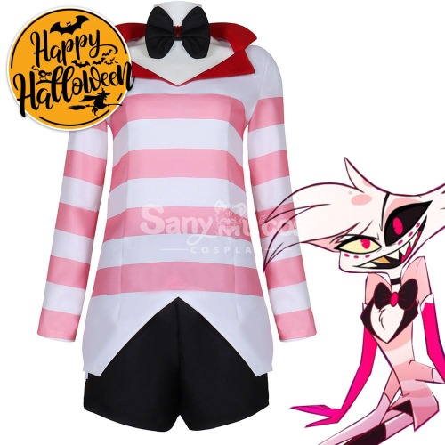 【In Stock】Anime Hazbin Hotel Cosplay Angel Dust Cosplay Costume - L