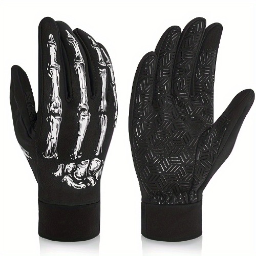 A Pair Of Cycling Gloves, Outdoor Windproof Cycling Gloves With Touchscreen, Keeping Warm While Driving Outdoors
