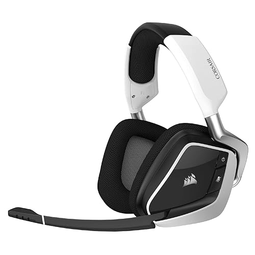 Corsair VOID RGB ELITE Wireless Gaming Headset - 7.1 Surround Sound - Discord Certified - iCUE Compatible - PC, Mac, PS5, PS4 - White - VOID RGB ELITE WIRELESS - White