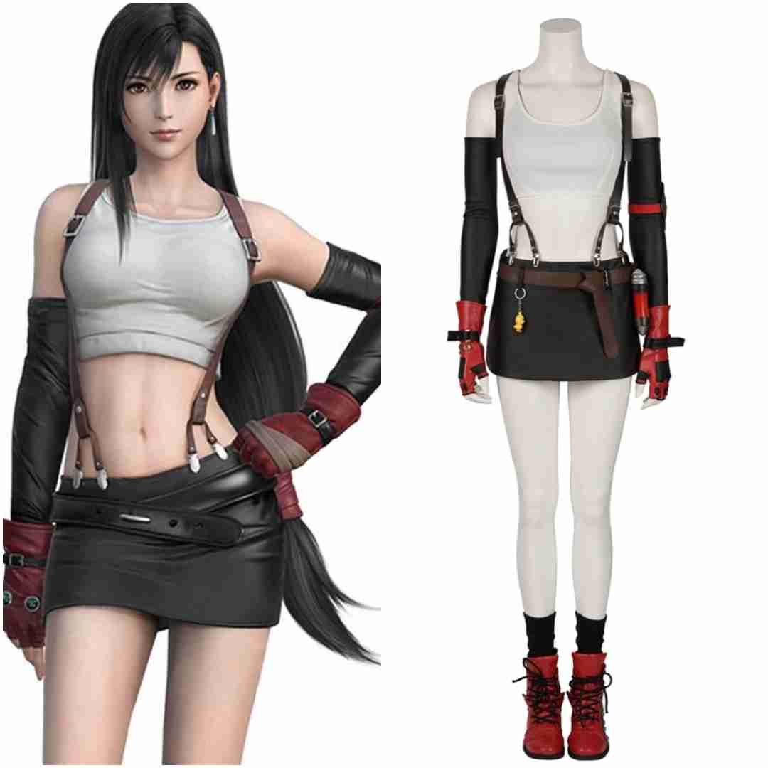【Nekocos】Game Cosplay Remake Tifa Cosplay Costume | Custom-Tailor