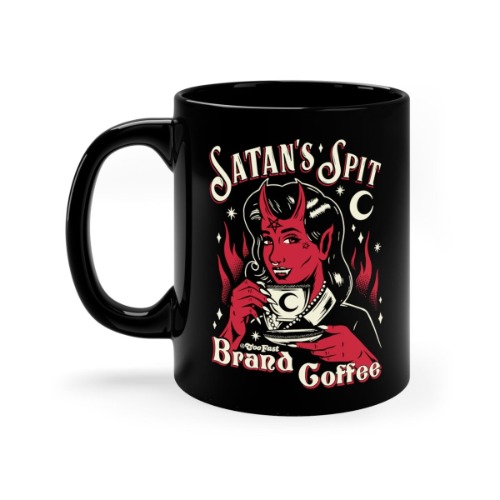 Satan's Spit Coffee Mug - OS / Black/Red