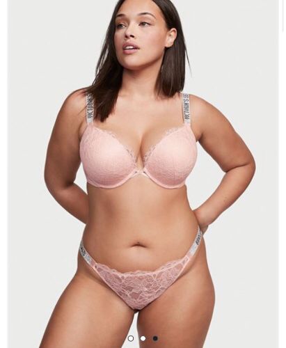 Bombshell  Isiltili Askili Push-Up Sütyen - Saf Pembe VS26514149 | Victoria's Secret VSL