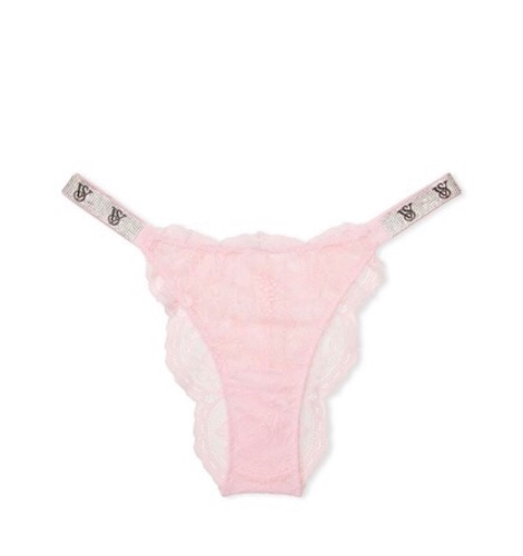 Işıltılı Askılı Dantelli Brazilian Külot Mor | Victoria's Secret