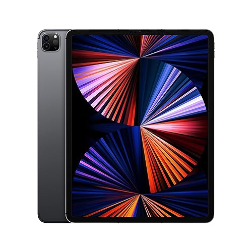 2021 Apple iPad Pro (12.9-inch, Wi-Fi + Cellular, 2TB) - Space Grey (Renewed) - WiFi + Cellular - 2T - Space Grey