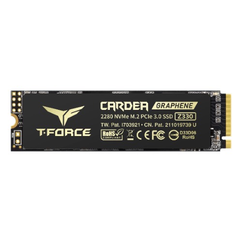 TEAMGROUP T-FORCE CARDEA ZERO Z330 2TB with SLC Cache Graphene Copper Foil 3D NAND TLC NVMe PCIe Gen3 x4 M.2 2280 Gaming Internal SSD (Read/Write 2,100/1,700 MB/s) for Laptop & Desktop TM8FP8002T0C311