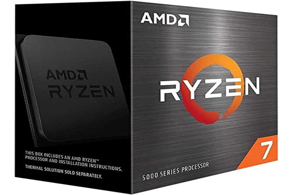 AMD Ryzen 7 5700X 8-Core, 16-Thread Unlocked Desktop Processor, Ceramic Gray
