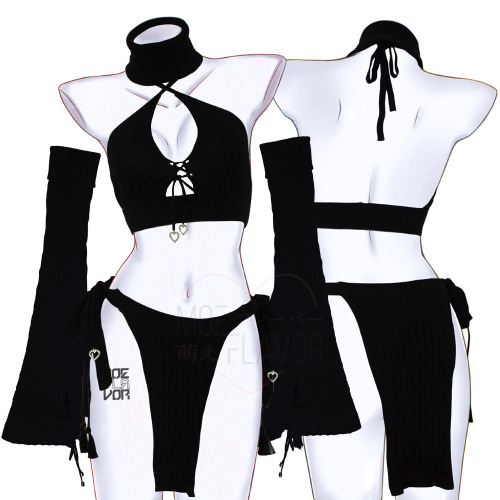 Black Winter Fox - Black / S/M