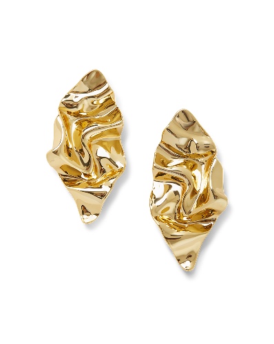 Crumpled Gold Earring | Gold / OS