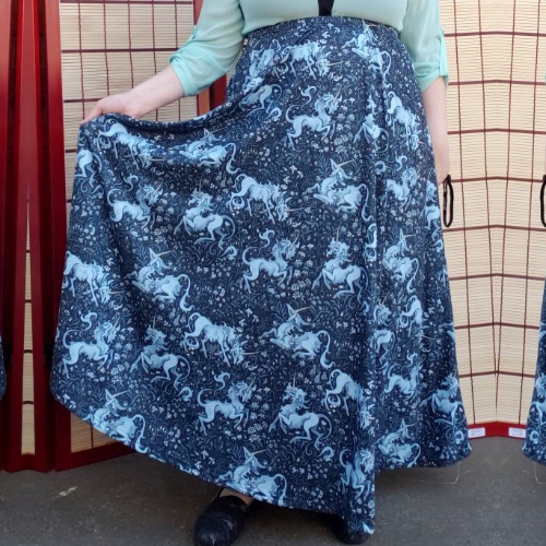COLLAB: Vetiverfox Unicorn Tapestry Maxi Skirt with Pockets | A Size (XXS-LG)