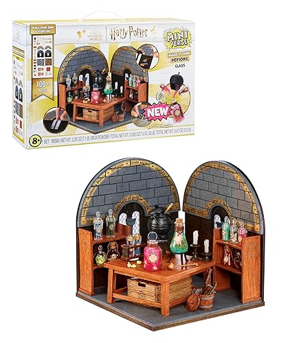 MGA's Miniverse Make It Mini Potions Class, Harry Potter Mini Collectibles, Building Set, 100+ Pieces, DIY, Resin Play, Replica Potions, Collectors, 8+