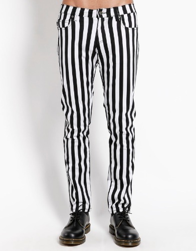ROCKER JEAN MEDIUM STRIPE | 32 / MEDIUM BLACK/WHITE STIRPES