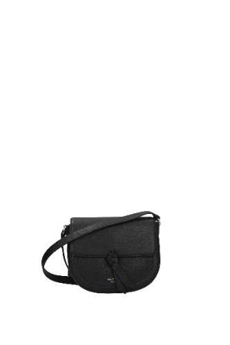 Crossbody Bag knott Leather Black - OS