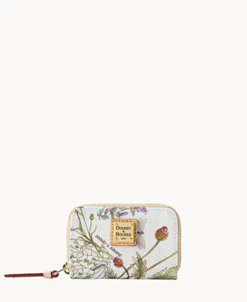Dooney & Bourke Botanical Collection Zip Around Credit Card Case
