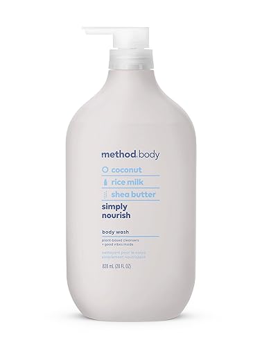 Method Body Wash, Simply Nourish, Paraben and Phthalate Free, Biodegradable Formula, 28 oz (Pack of 1) - Simply Nourish