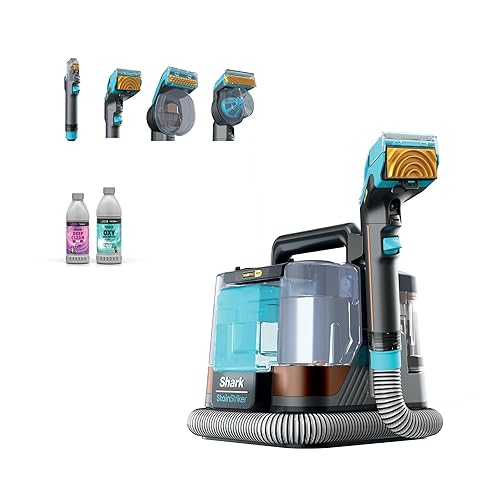 Shark StainStriker HairPro. Portable Carpet, Area Rug & Upholstery Spot & Stain Cleaner, Hair & Odor Eliminator for Carpets, Area Rugs, Upholstery & Cars. Perfect for Pets, Copper, PX251 - Shark StainStriker w/ HairPro Technology