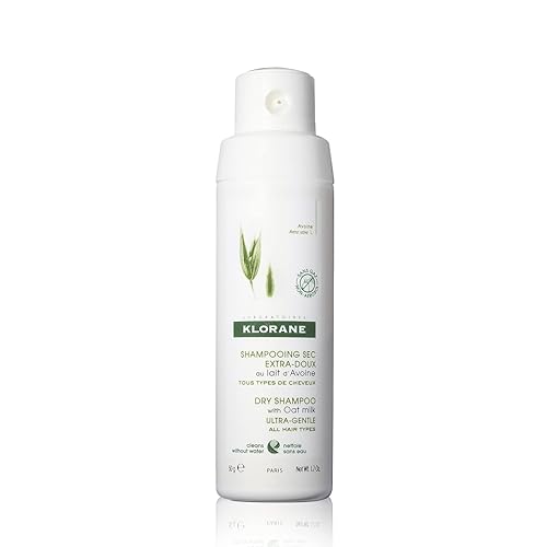Klorane Dry Shampoo Powder with Oat Milk, Non-Aerosol Formula, Eco-friendly Loose Powder, Paraben & Sulfate-Free - 1.7 Ounce (Pack of 1)