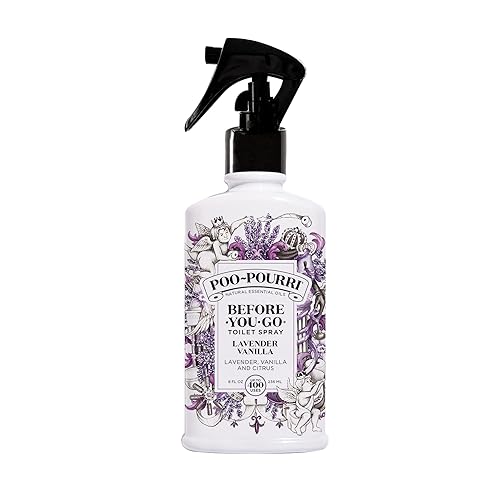 Poo-Pourri Before-You- go Toilet Spray, 8 oz, Lavender Vanilla, 8 Fl Oz - 8 Fl Oz (Pack of 1)