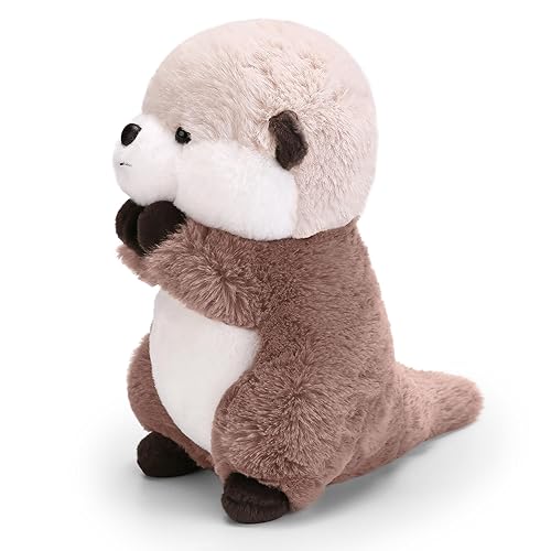 Riuhot Otter Stuffed Animals Cute Otter Plush Soft Otter Plushie Toy Stuffed Otter Gift for Kids Children Girls Boys 9.8 Inch Sea Otter Stuffed Animal - Otter