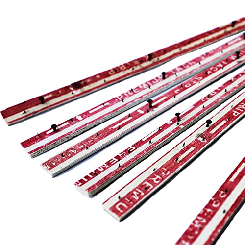 ifish 6PCS Carpet Tack Strips with Nails, Wooden Tufting Frame Rug Grip Adhesive Helper