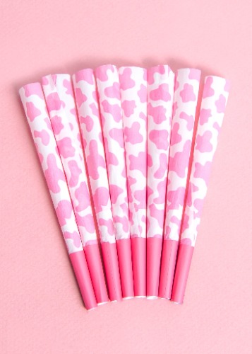 PINK COW CONES (8-pack)