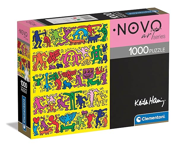 Clementoni- Keith Haring Haring-1000 Pezzi Adulti, Arte, Puzzle Quadri Famosi, Made in Italy, Multicolore, 39755 - Keith Haring 1000