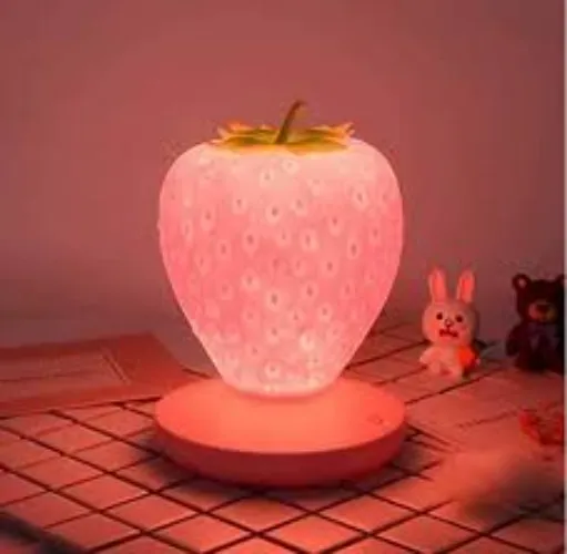 Pink Strawberry Night Lamp